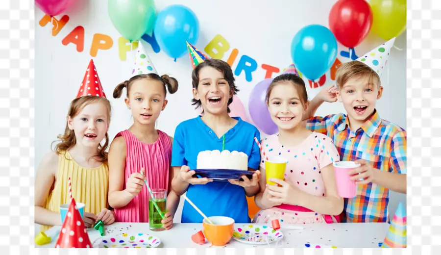 Niños En Fiesta De Cumpleaños，Celebración PNG