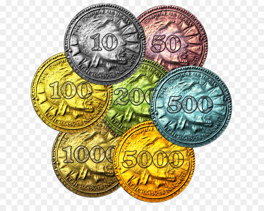 Monedas Coloridas，Dinero PNG