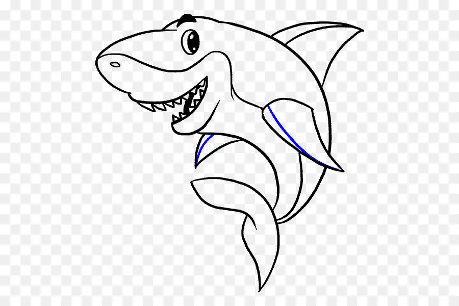 Tiburón，Dibujo PNG