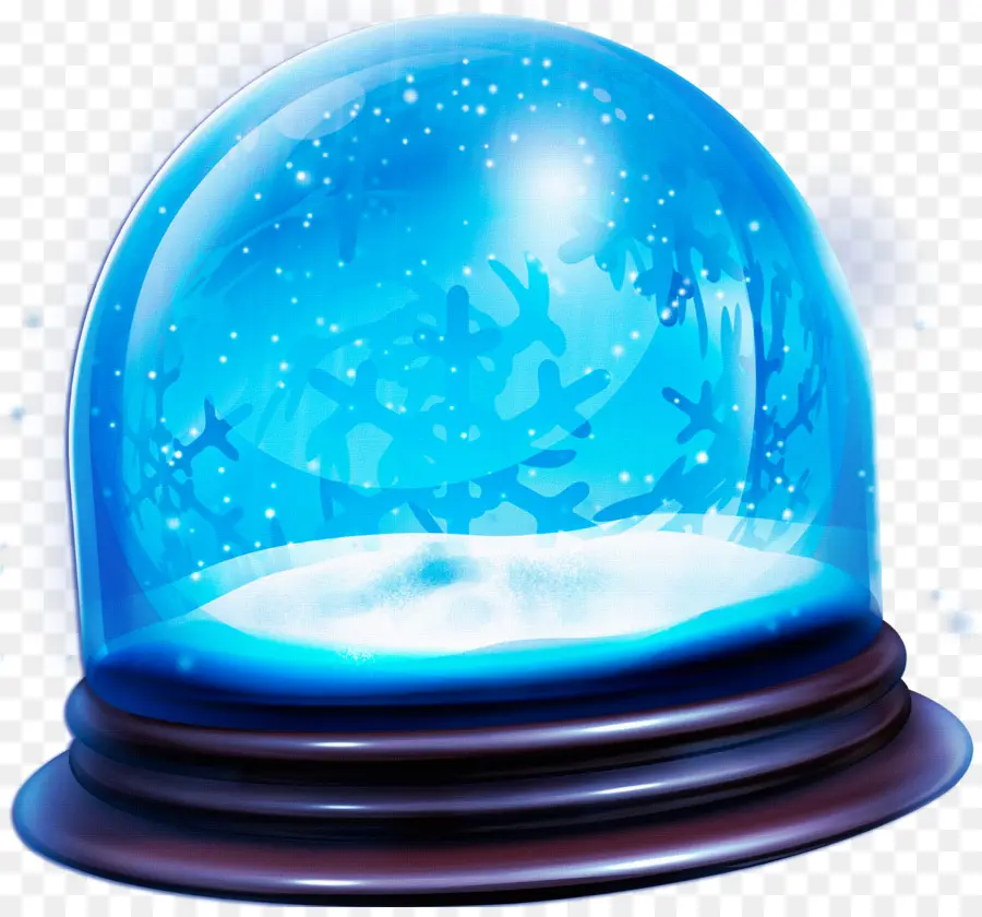 Globo De Nieve Azul，Invierno PNG