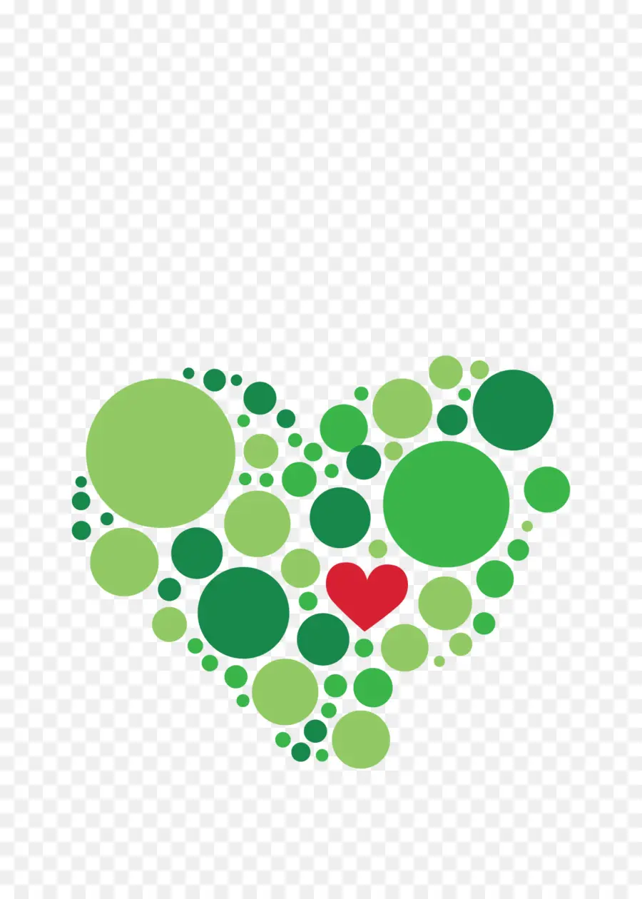 Corazón，Verde PNG