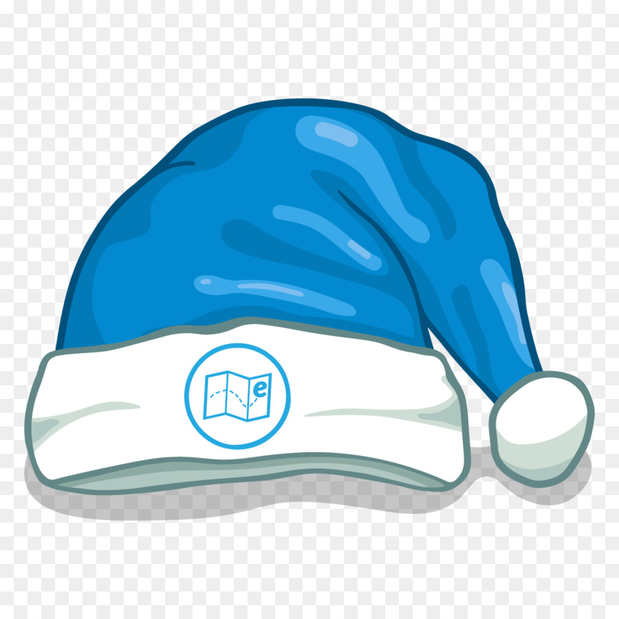 Gorro De Papá Noel Azul，Navidad PNG