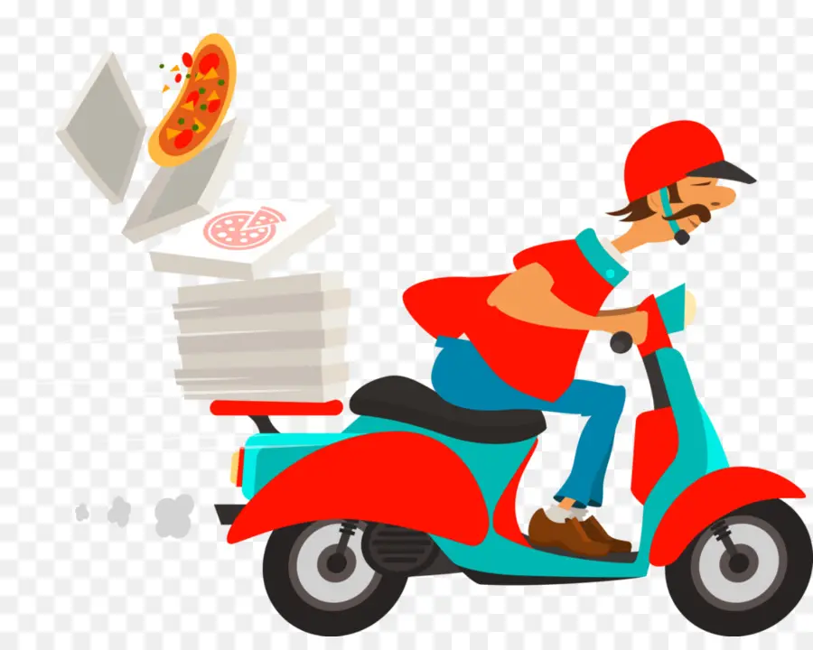 Entrega De Pizzas，Scooter PNG