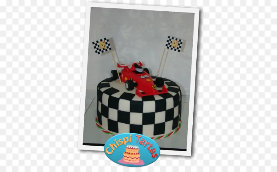 Pastel De Autos De Carrera，A Cuadros PNG