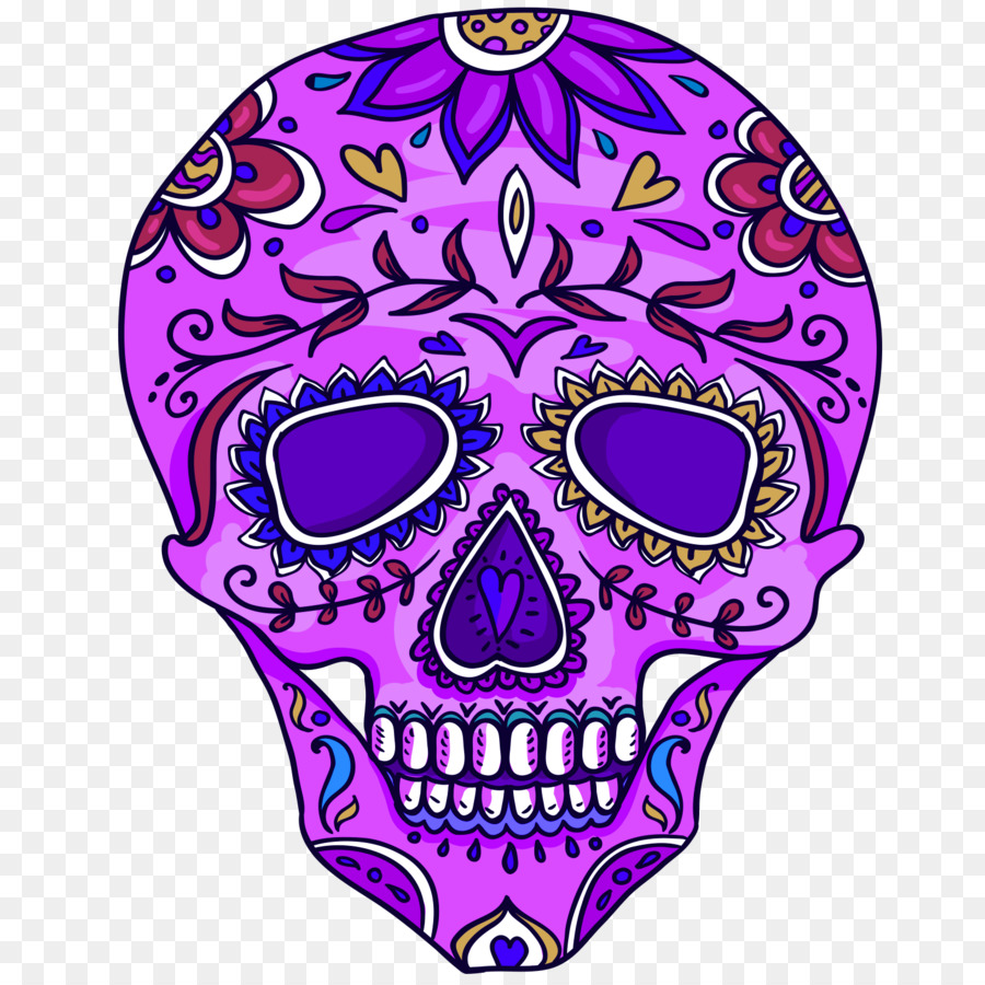 Calavera De Azúcar，Vistoso PNG