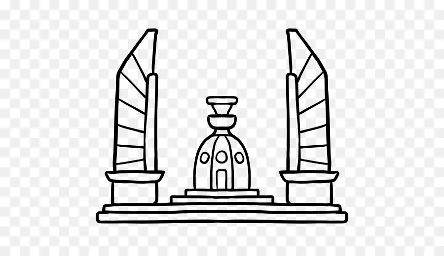 Monumento Dibujo，Arquitectura PNG