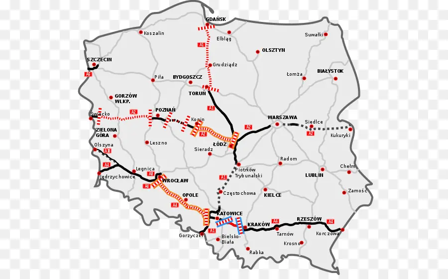 Polonia，Carretera De Peaje PNG