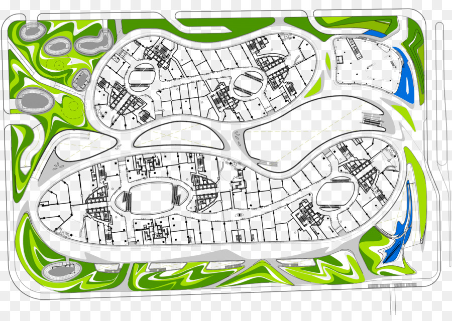 Plano Arquitectónico，Cianotipo PNG