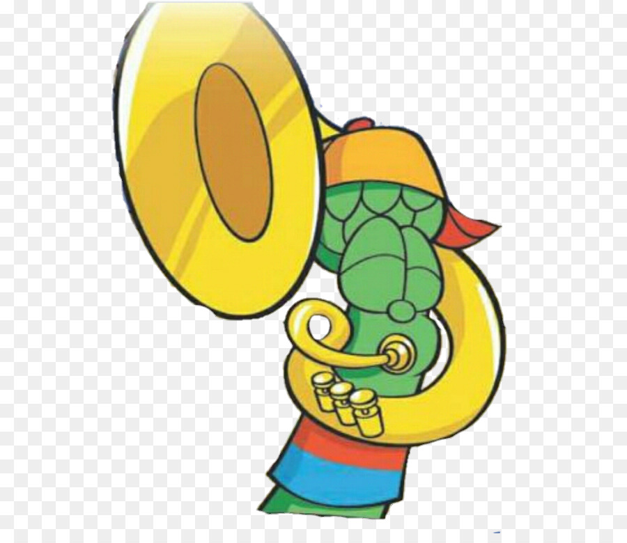 Personaje De Dibujos Animados Con Tuba，Dibujos Animados PNG