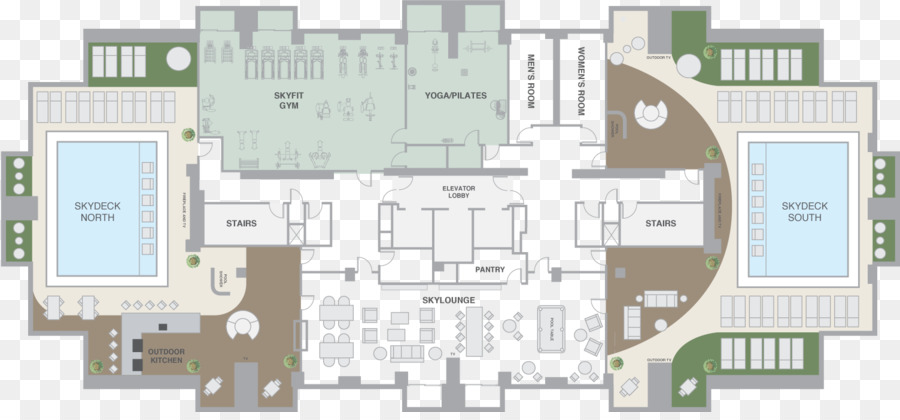 Skyhouse Buckhead，Plan De Piso PNG