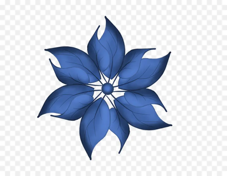 Flor Azul，Pétalos PNG