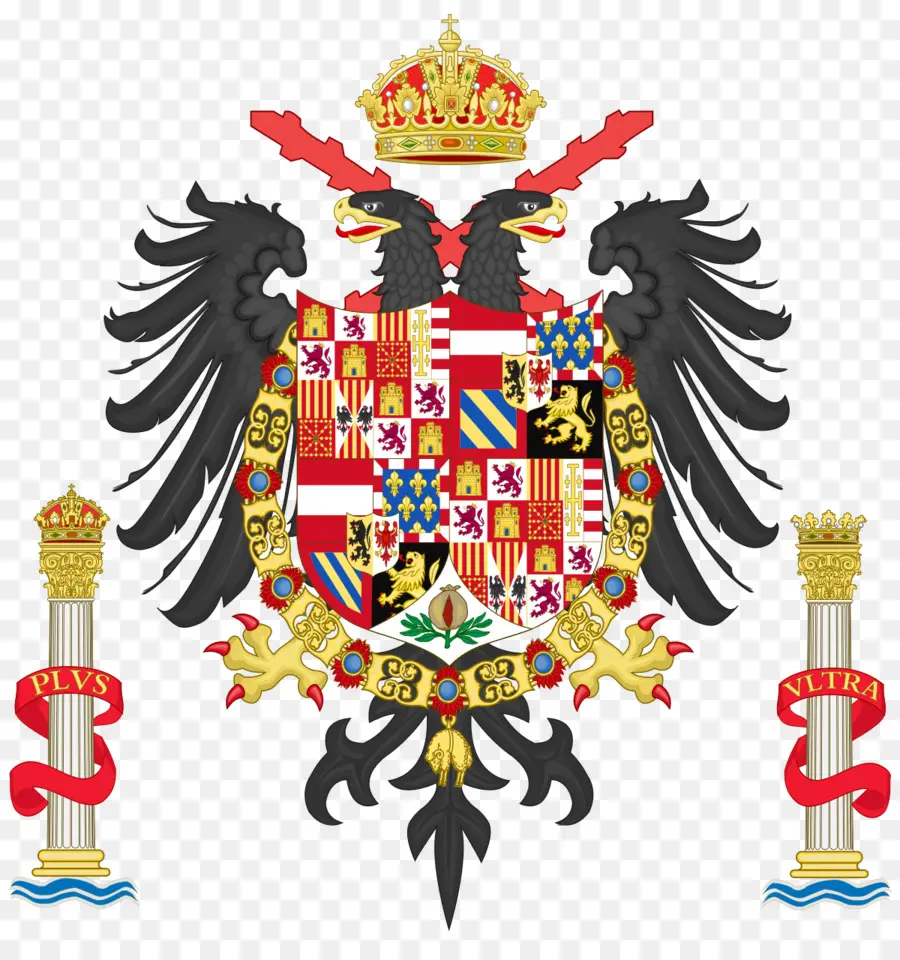 España，Escudo De Armas De Carlos V Emperador Romano Santo PNG