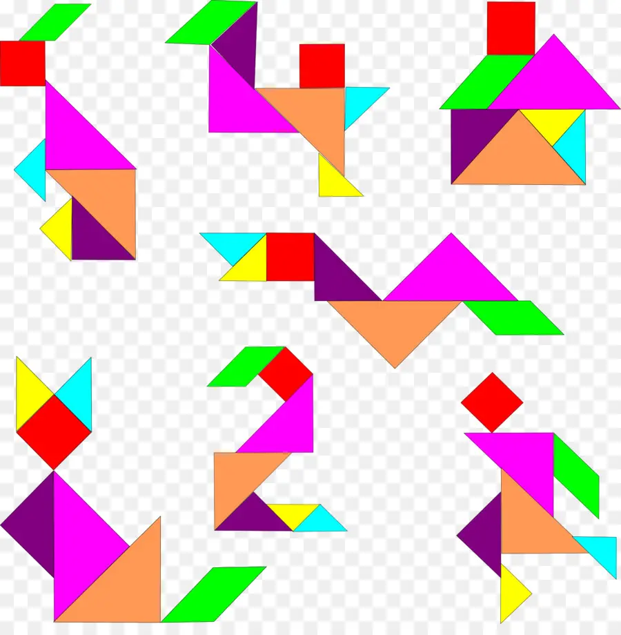 Tangram，Forma Geométrica PNG