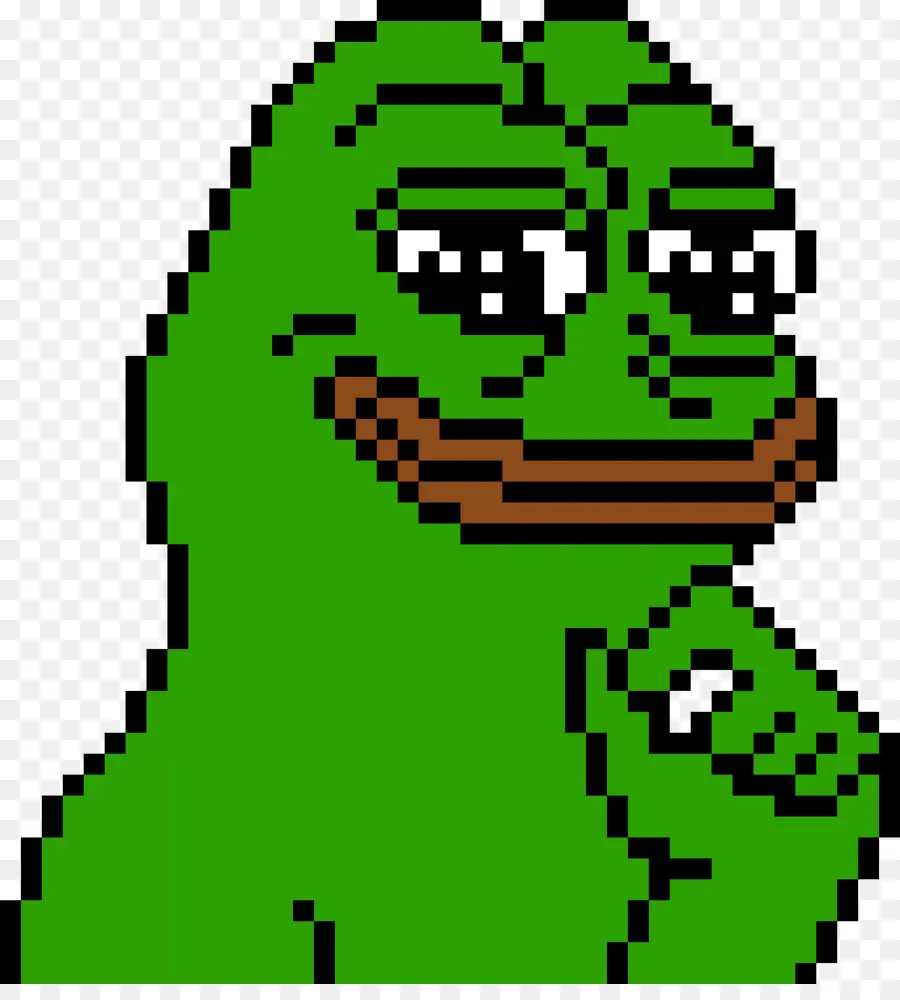 Pepe El De La Rana，Pixel Art PNG