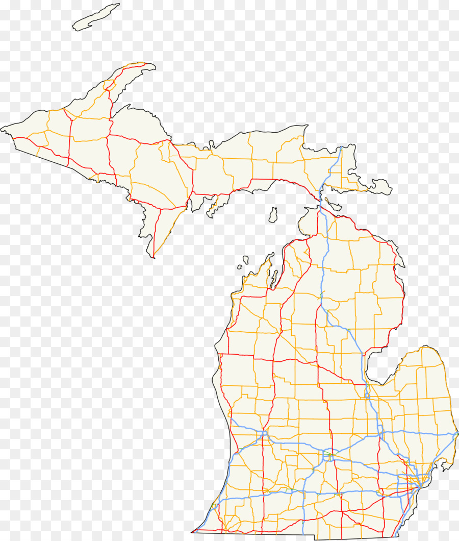 Michigan，Del Estado De Michigan De Línea Troncal De La Autopista Del Sistema PNG