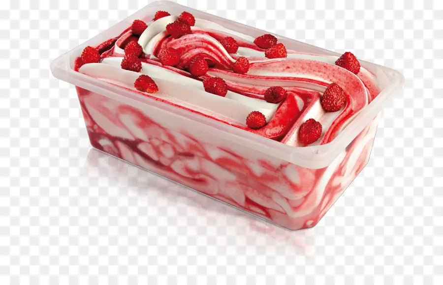 Helado De Fresa，Postre PNG