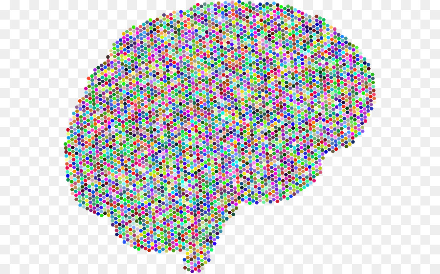 Cerebro Colorido，Puntos PNG