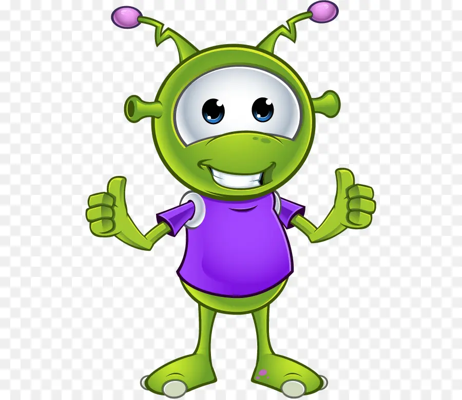 Extraterrestre Verde，Dibujos Animados PNG