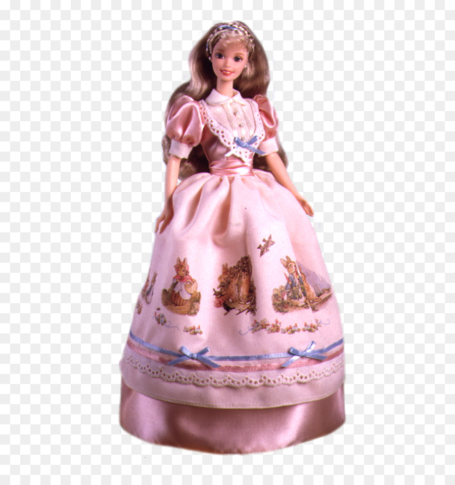 Muñeca Con Vestido Rosa，Juguete PNG