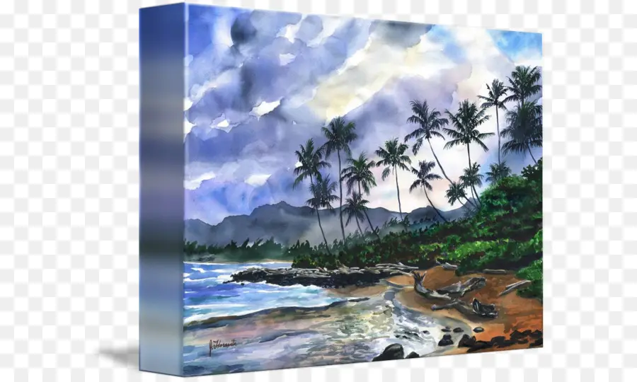 Kauai，Pintura A La Acuarela PNG
