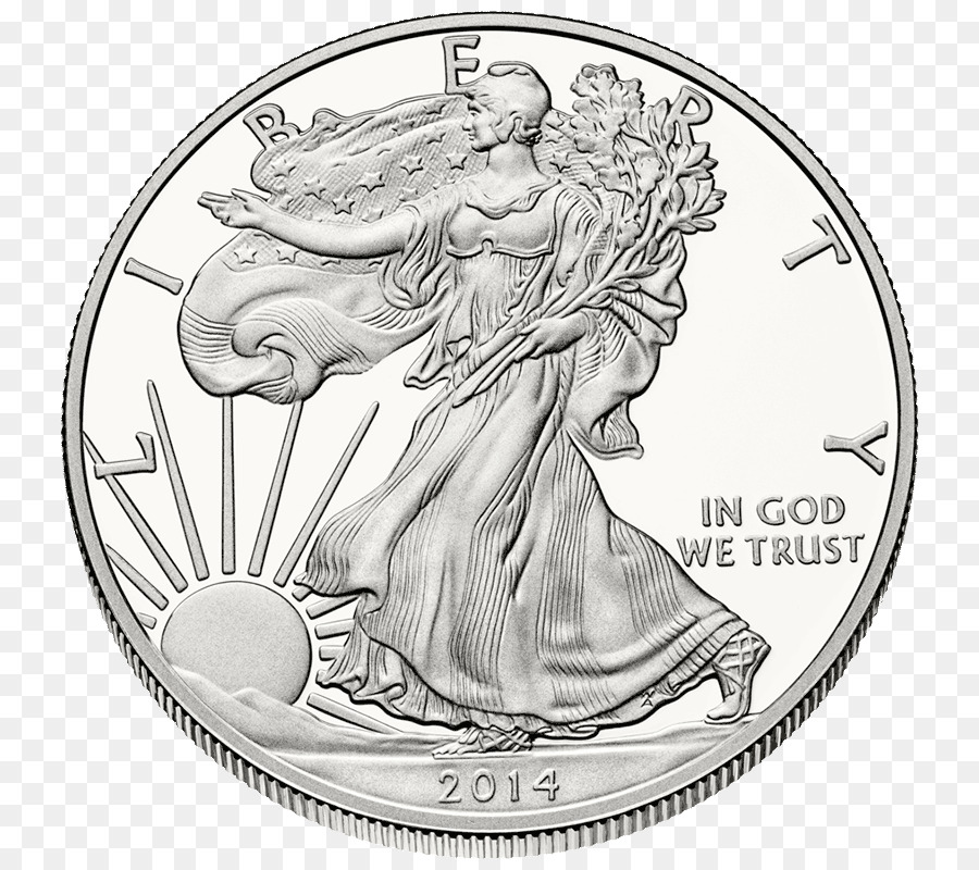 American Silver Eagle，águila PNG