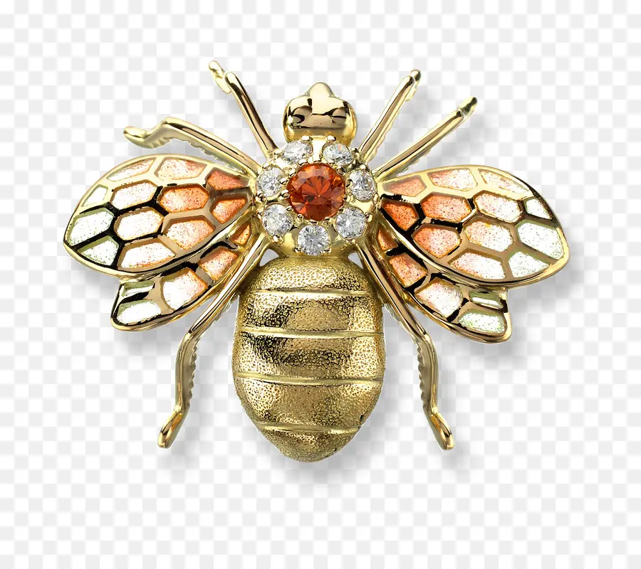 Broche De Abeja，Oro PNG