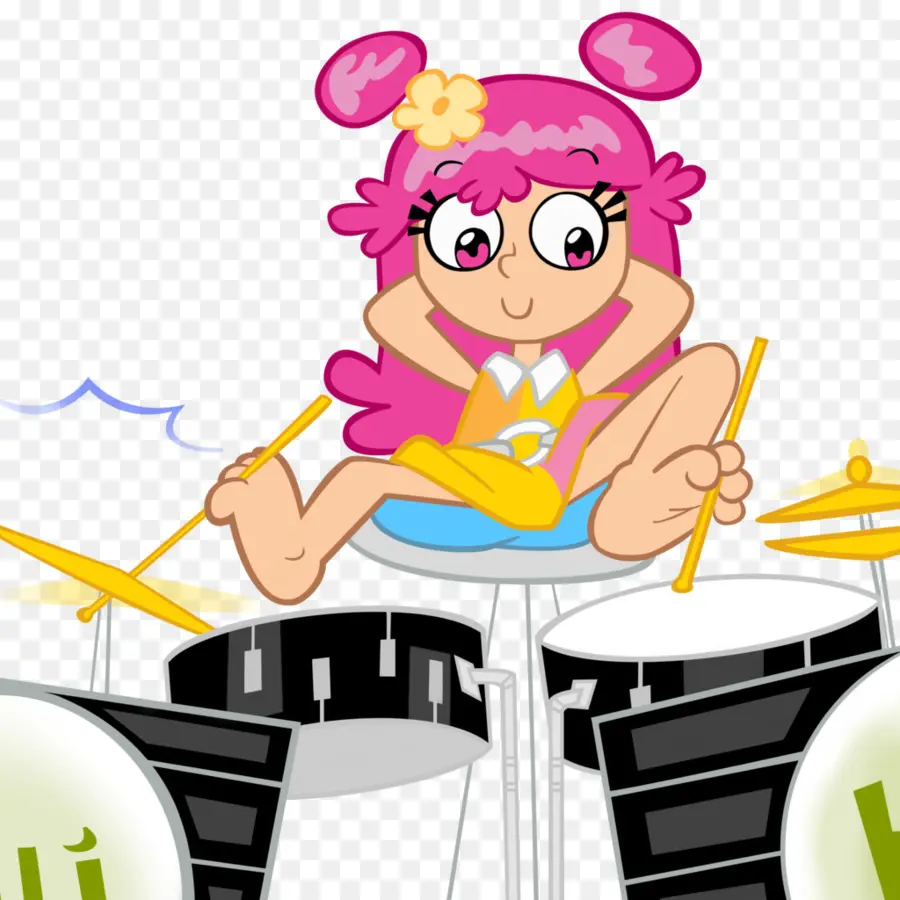 Baterista De Dibujos Animados，Batería PNG