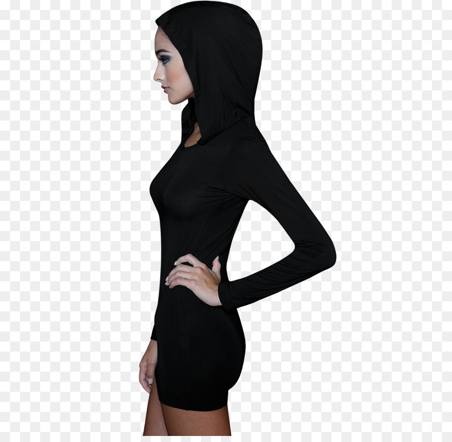 Sudadera Con Capucha，Pequeño Vestido Negro PNG