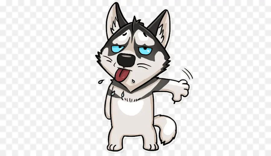 Husky Cansado，Perro PNG