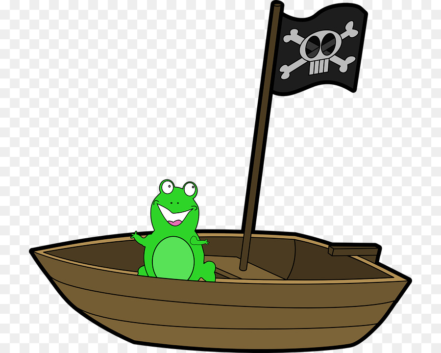 Rana En Barco，Pirata PNG