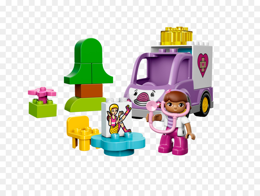 Lego Iso 10605 Duplo Doc Mcstuffins Rosie La Ambulancia，Lego Duplo PNG