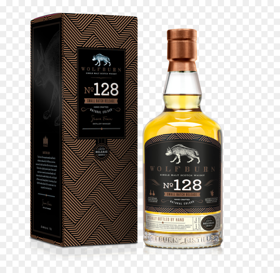 Destilería Wolfburn，Whisky De Malta Individual PNG