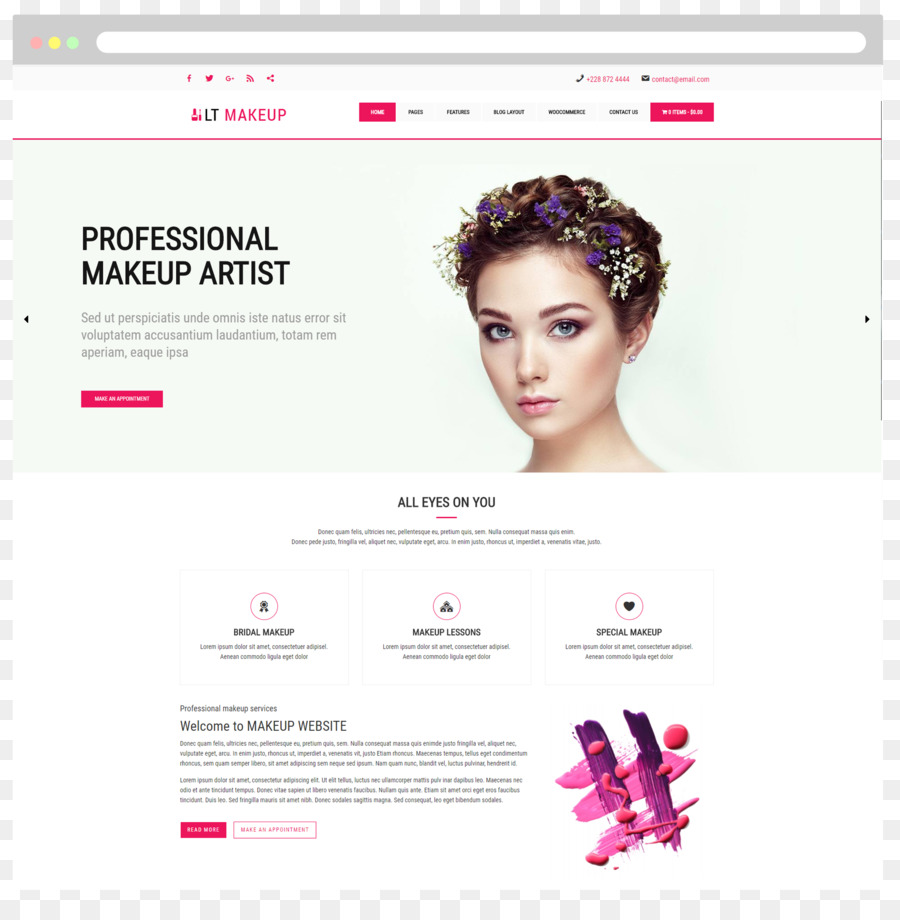 Sitio Web Del Maquillador，Profesional PNG