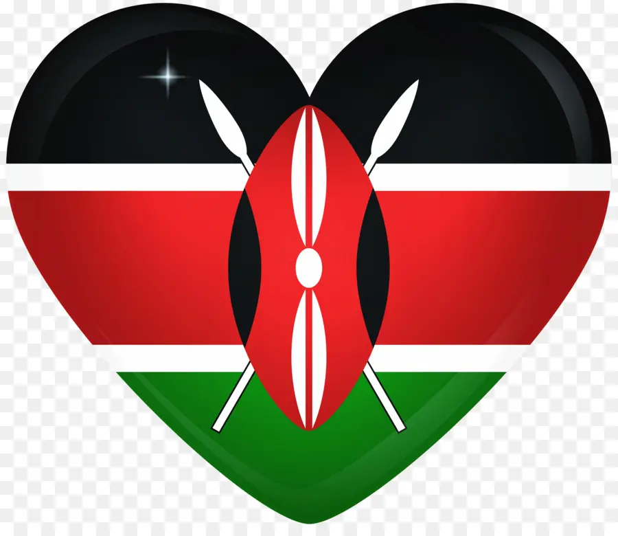 Corazón De La Bandera De Kenia，Kenia PNG