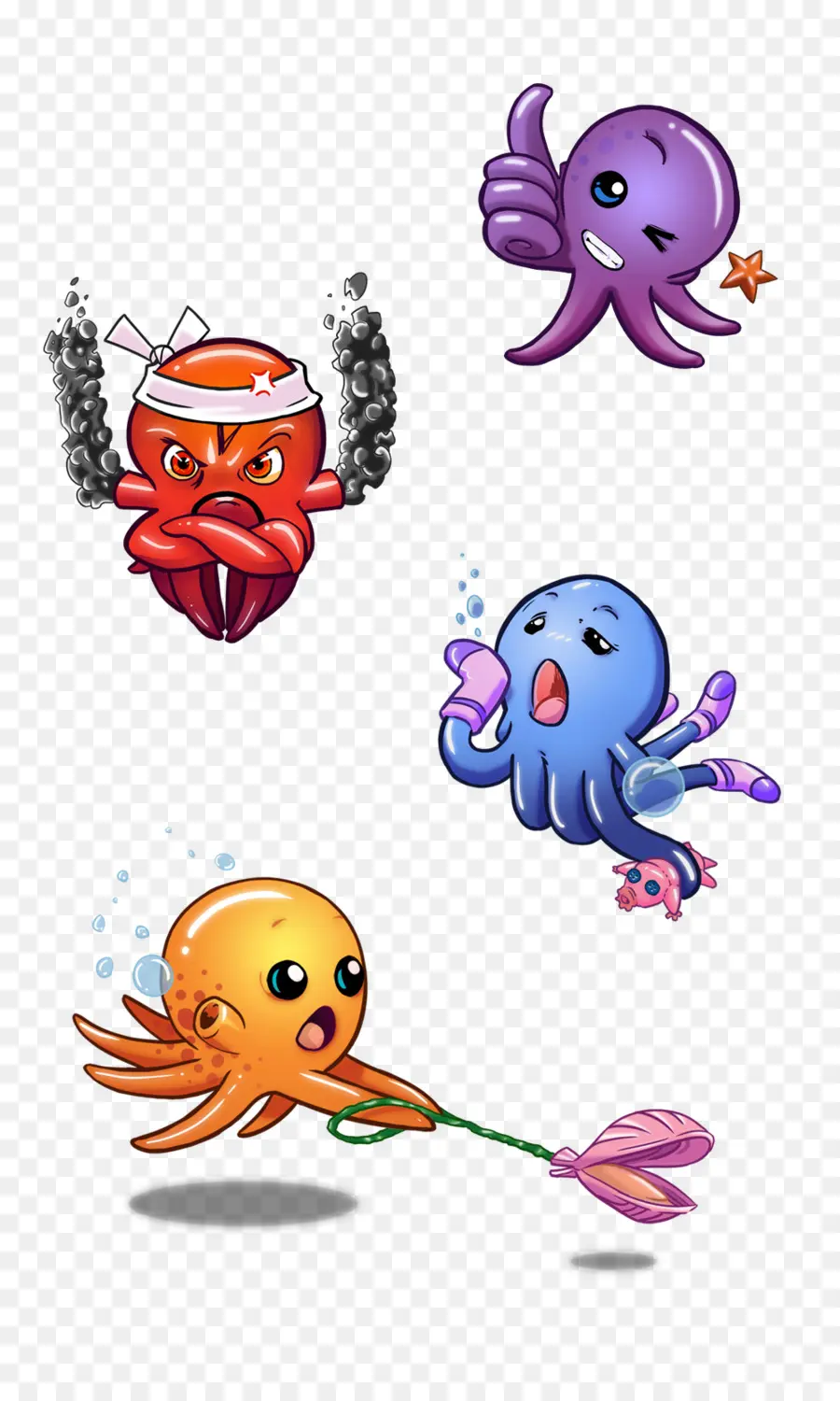 Pulpos De Dibujos Animados，Pulpo PNG