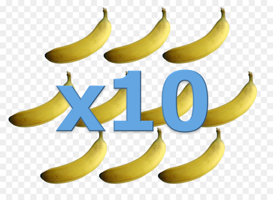 Banana，Diez Plátanos Amarillos PNG