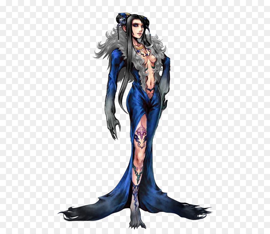 Personaje De Fantasía Con Vestido Azul，Mujer PNG