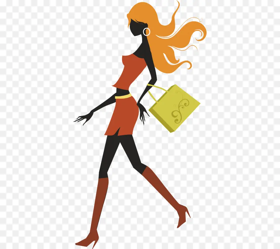 Mujer De Moda，Compras PNG