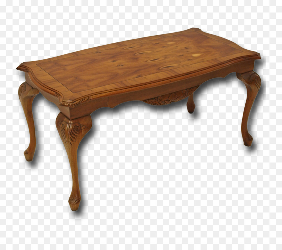 Mesa Superior De Vidrio，Patas De Madera PNG