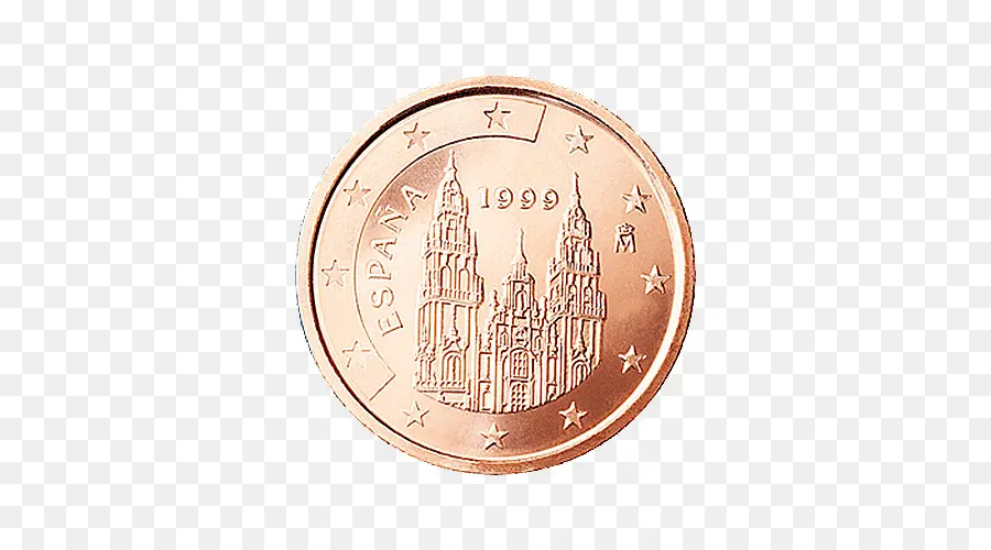 Las Monedas De Euro，2 Céntimos De Euro De La Moneda PNG