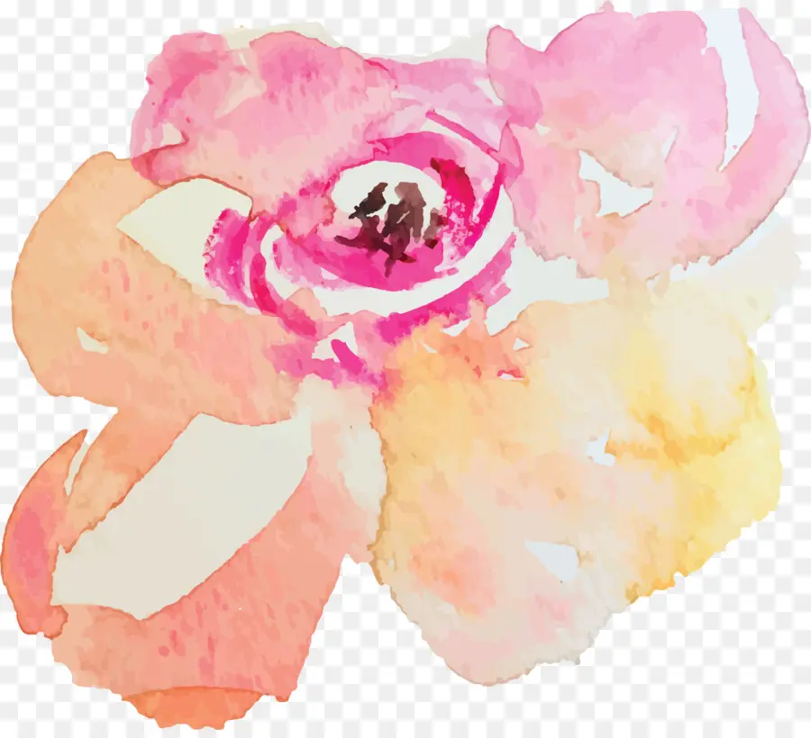 Flores De Acuarela，Pintura De Acuarela PNG