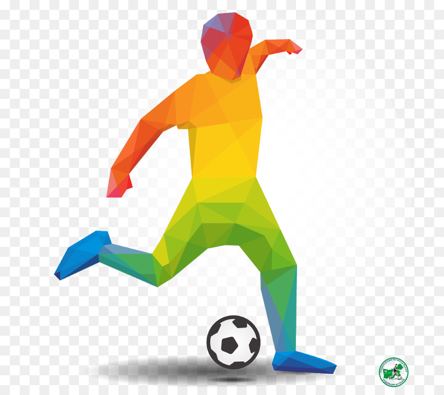 Jugador De Fútbol Colorido，Fútbol Americano PNG