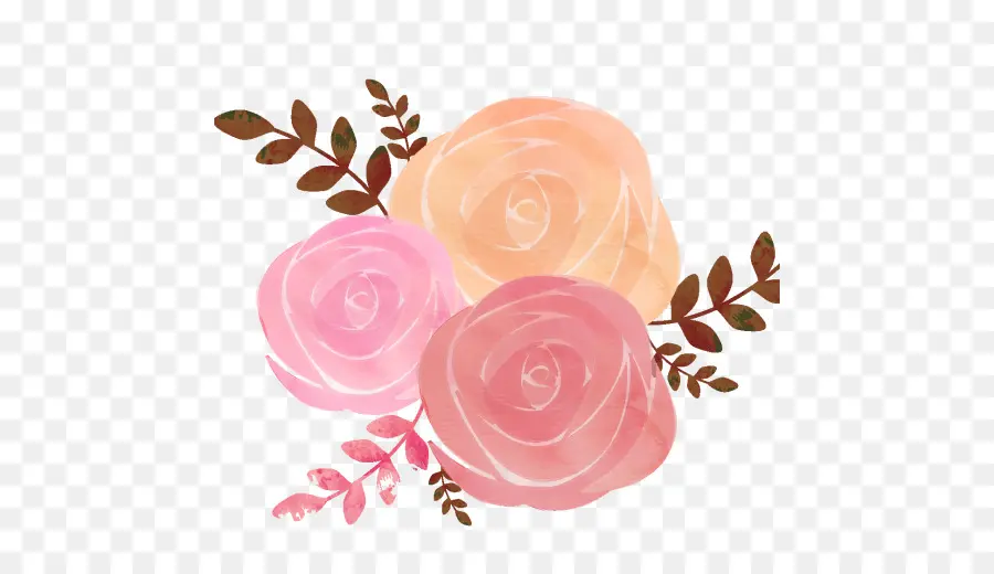 Recuperado Rosa，Pintura A La Acuarela PNG