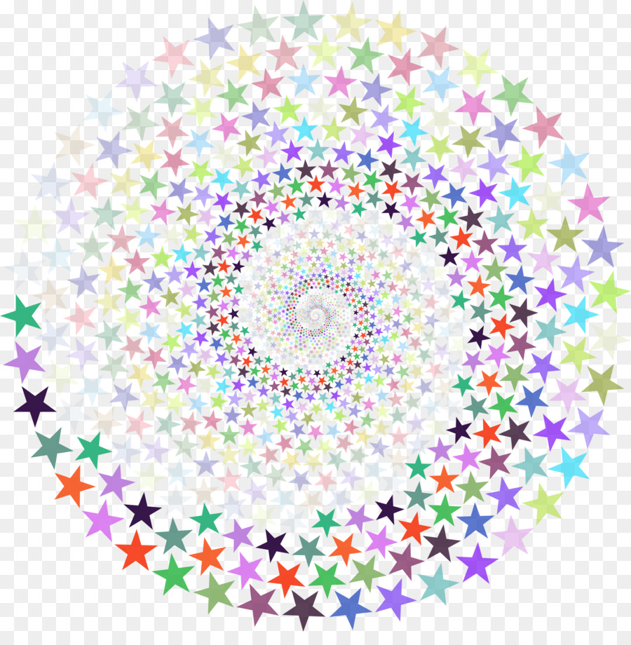 Estrellas Coloridas，Espiral PNG