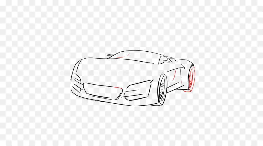 Bosquejo Del Coche，Bosquejo PNG