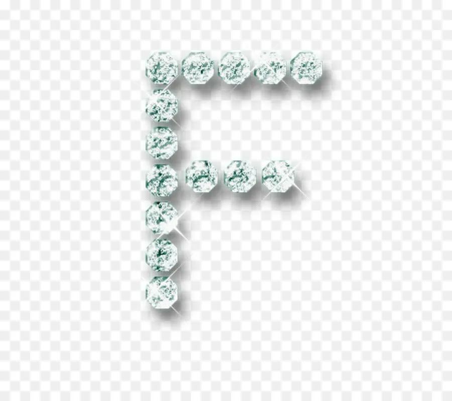 Letra E，Diamantes PNG