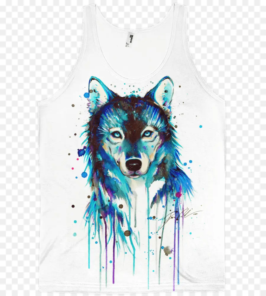 Camiseta Sin Mangas Lobo，Animal PNG