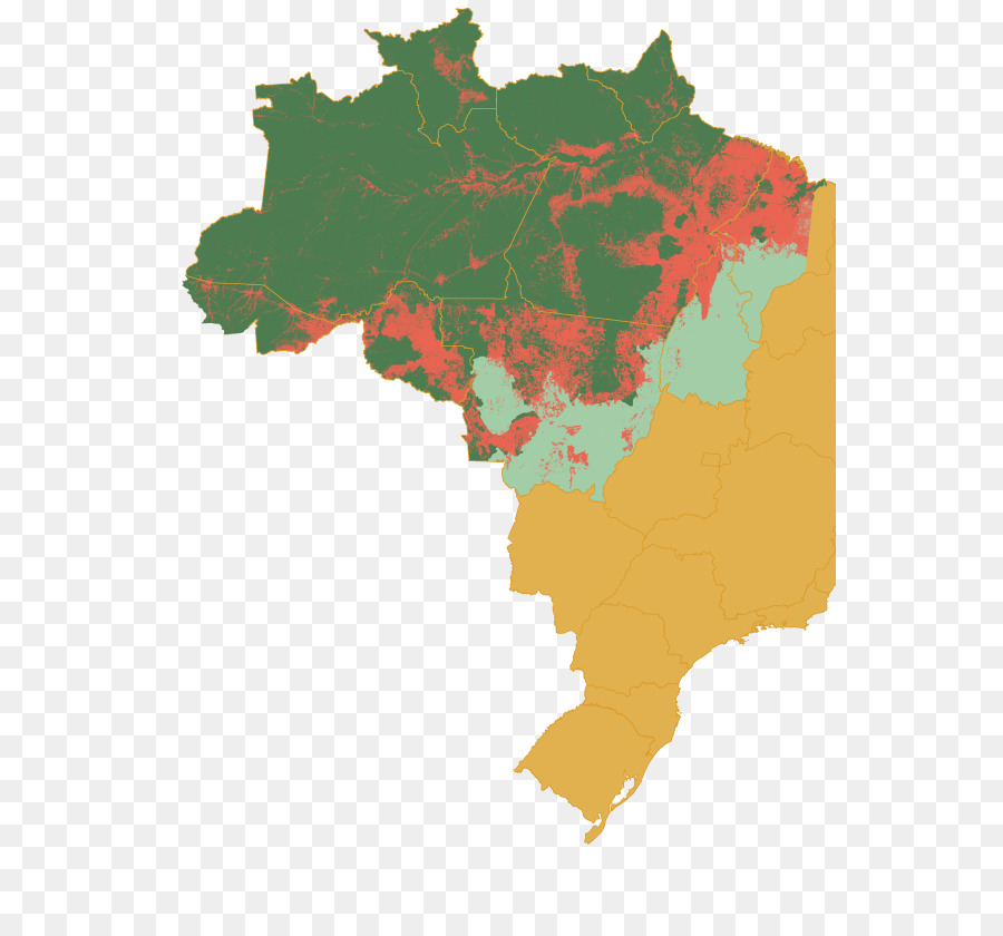 Las Regiones De Brasil，Mapa PNG