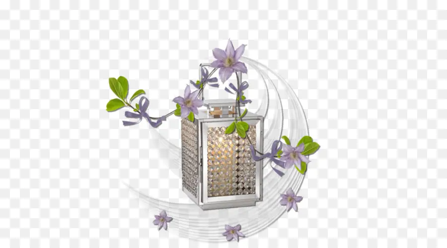 Linterna Con Flores，Flores PNG