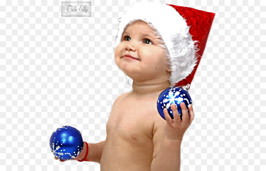 Bebé Con Gorro De Papá Noel，Navidad PNG